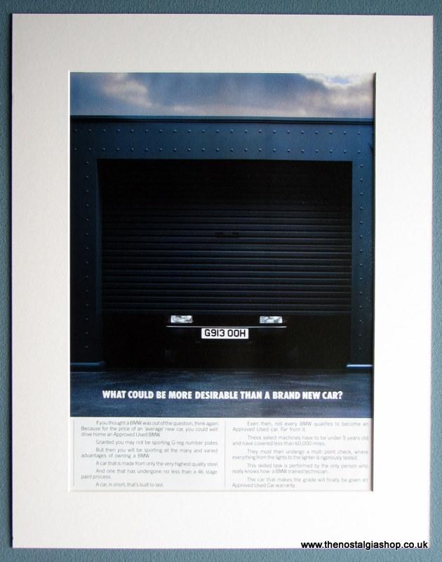BMW Classic Double Mounted Original Advert 1989 (ref AD1653)