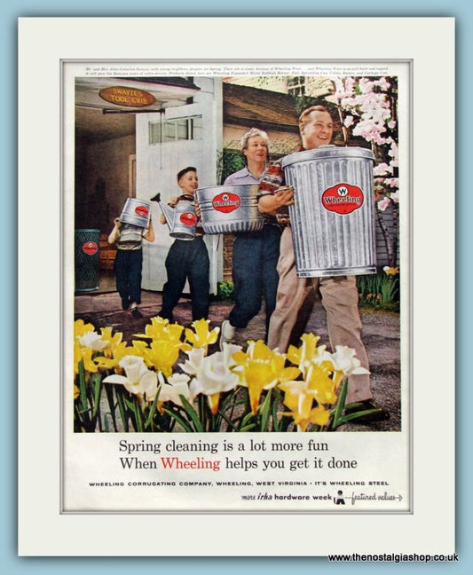 Wheeling Hardware Original Advert 1958 (ref AD8280)