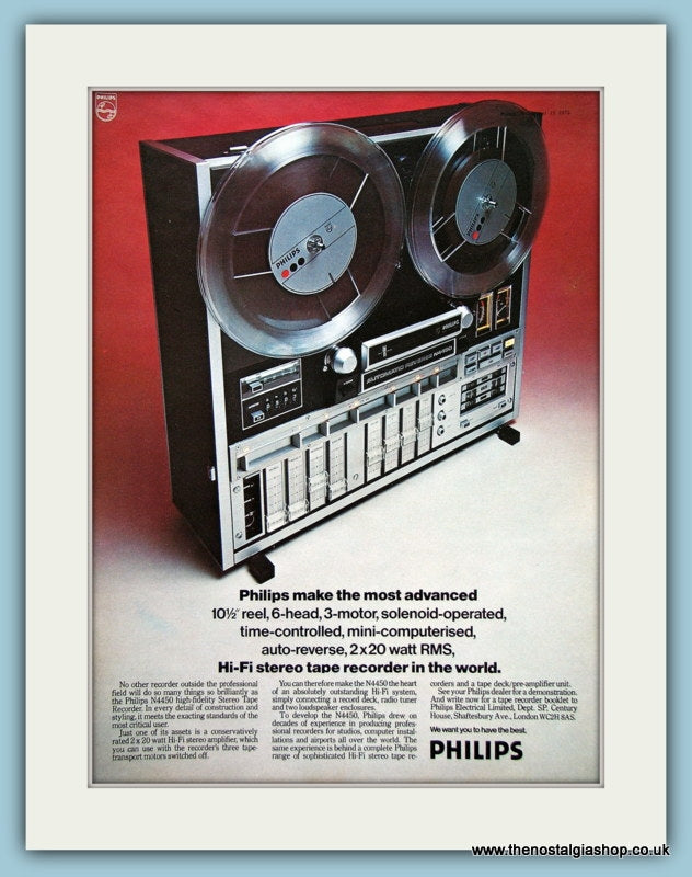 Philips Hi-Fi Stereo Tape Original Advert 1972 (ref AD3865)
