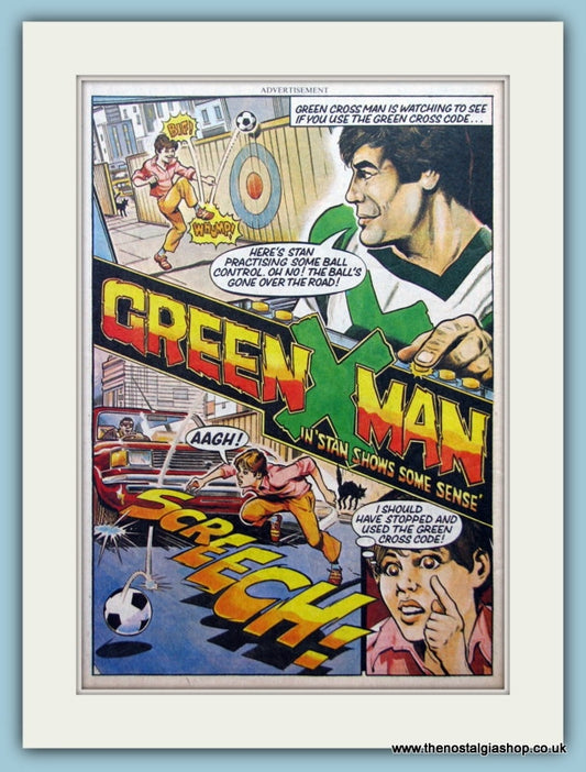 Green X Man. Original Advert 1980. (ref AD2636)