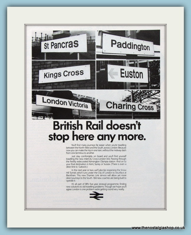 British Rail Original Advert 1986 (ref AD2291)