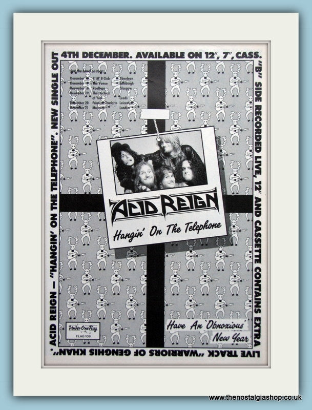 Acid Reign Hangin On The Telephone 1989 (ref AD3177)