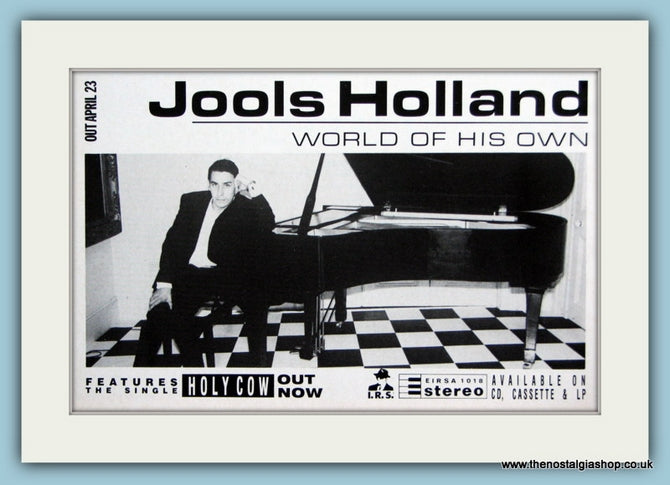Jools Holland Original Advert 1990 (ref AD1923)