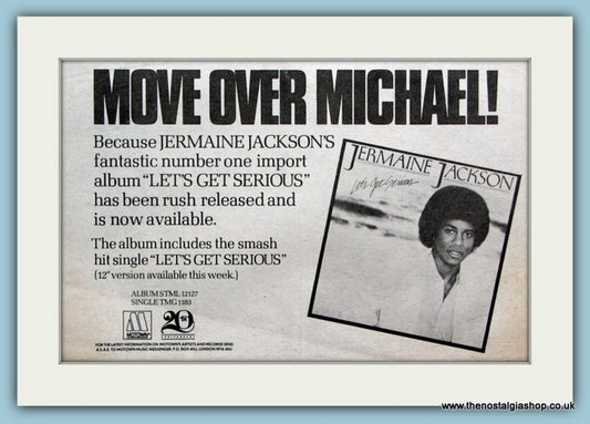 Jermaine Jackson. Let's Get Serious. 1980 Original Advert (ref AD2066)