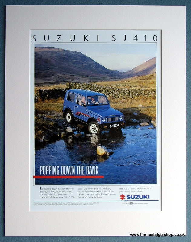 Suzuki SJ410 1986 Original Advert (ref AD1728)
