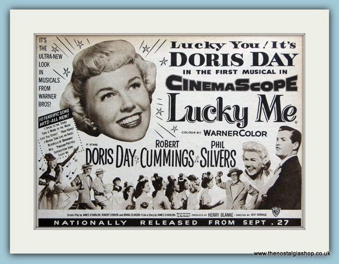 Lucky Me-Doris Day 1954 Original Film Advert (ref AD3336)
