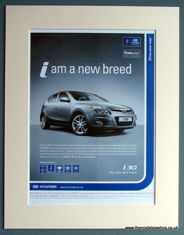 Hyundai i30 2007 Original Advert (ref AD1733)