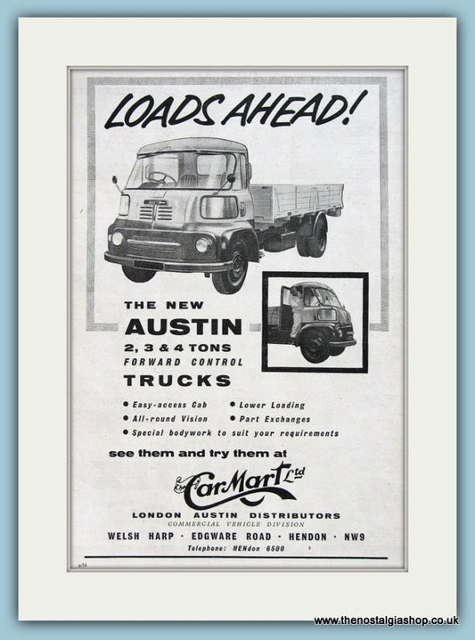 Austin Trucks Carmart Ltd Original Advert 1960 (ref AD2960)