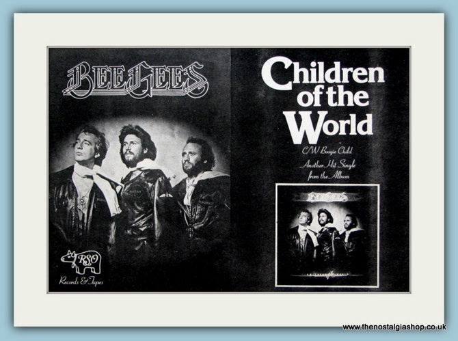 Bee Gees Children of The World Original Advert 1976 (ref AD2082)