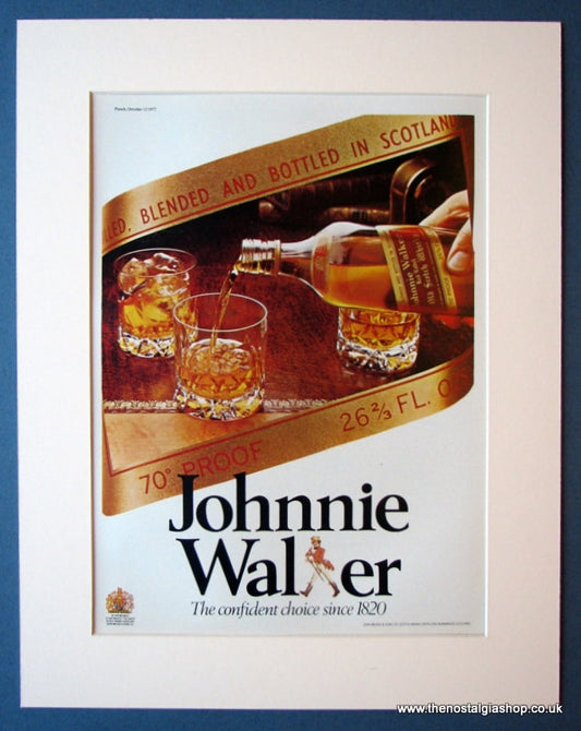Johnnie Walker Whisky 1977  Original Advert (ref AD1187)