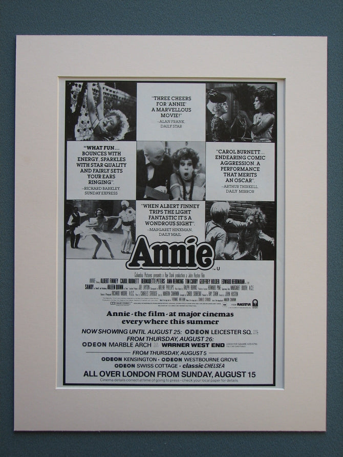 Annie 1982.  Original advert (ref AD699)
