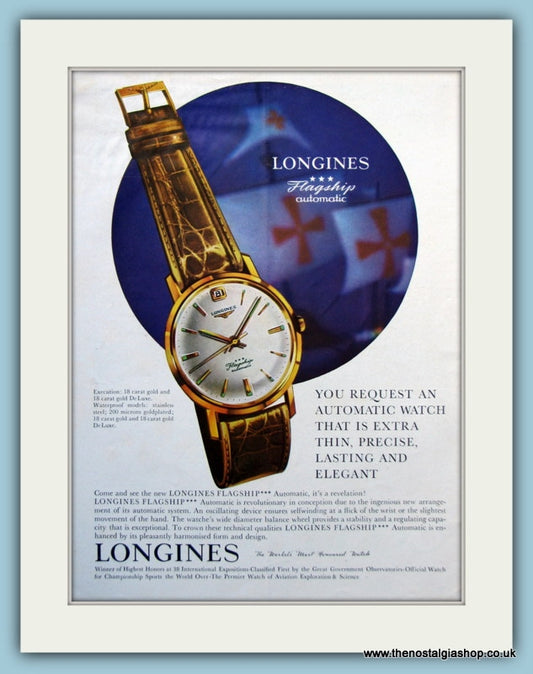 Longines Watches. Original Advert 1961 (ref AD6120)