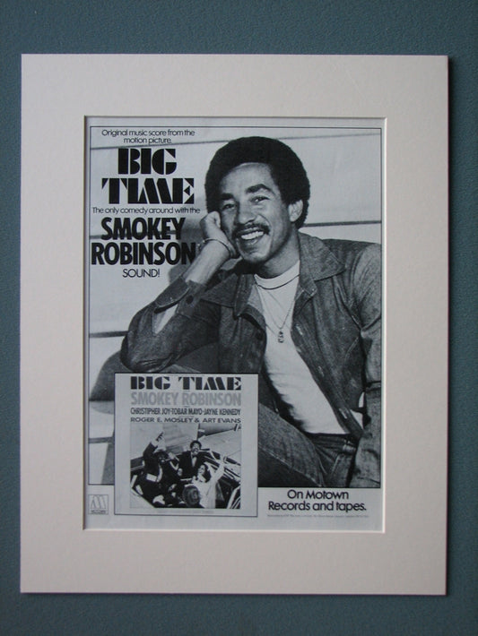 Smokey Robinson Big Time Original Advert 1977(ref AD521)