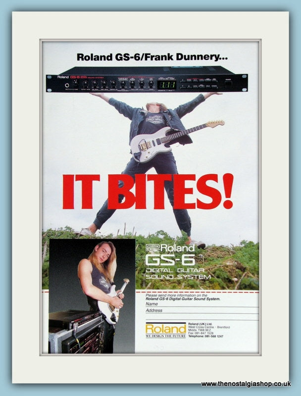 Roland GS-6 Digital Guitar Sound System. Original Advert 1990. (ref AD2208)