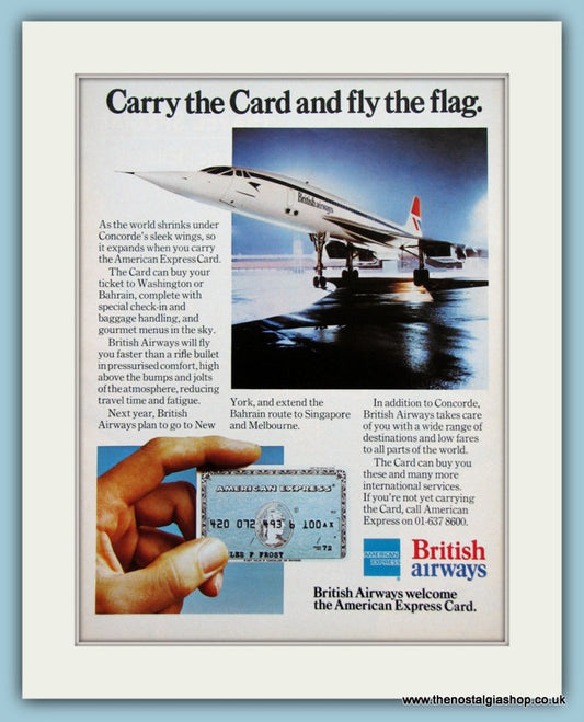 British Airways Original Advert 1977 (ref AD2153)