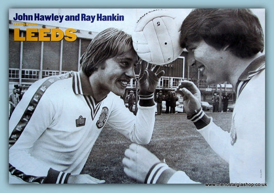 Leeds United, John Hawley, Ray Hankin Poster 2000 (ref AD4048)