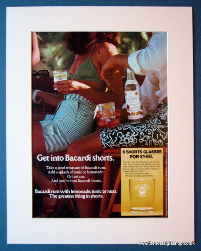Bacardi Rum Set of 2 Original Adverts 1975 (ref AD1183)