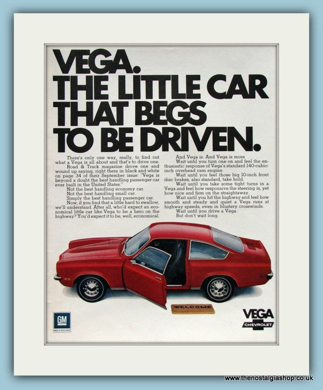 Chevrolet Vega. Original Advert 1971 (ref AD8294)