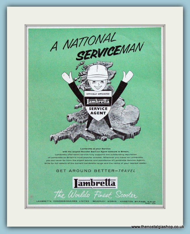 Lambretta Service Agent Original Advert (ref AD4196)