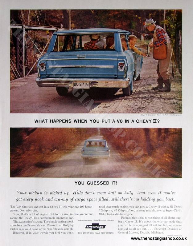 Chevrolet - Chevy II Nova Station Wagon. Original Advert 1964 (ref AD4009)
