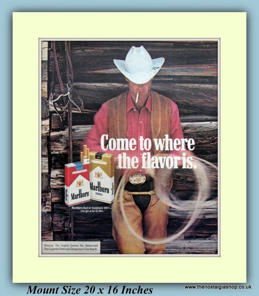 Marlboro Cigarettes Original Advert 1978 (ref AD9435)