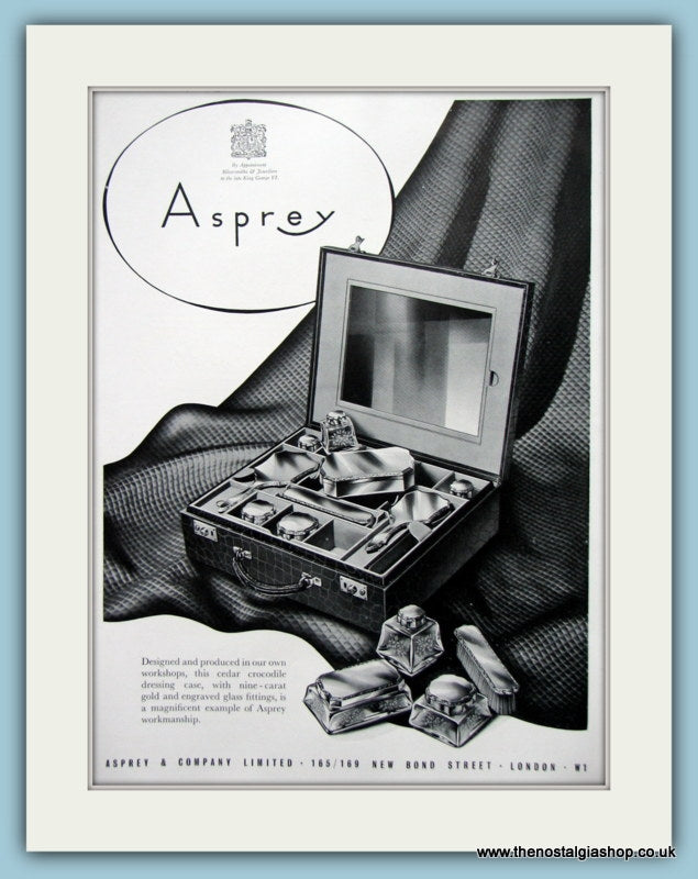 Asprey London Jewellers Original Advert 1953 (ref AD6264)