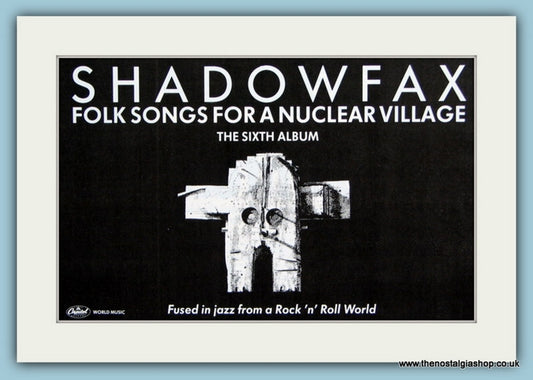 Shadowfax. Original Advert 1988 (ref AD1894)