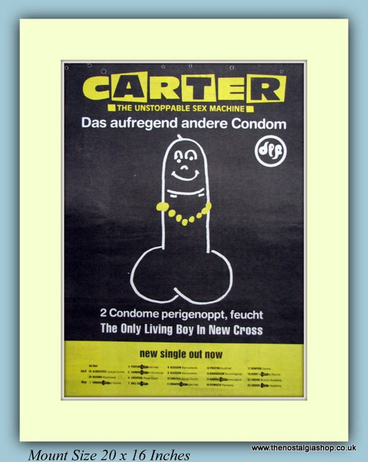 Carter The Only Living Boy In New Cross Original Advert 1992 (ref AD9159)