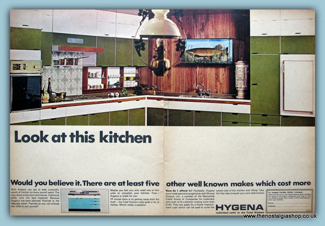 Hygena Double Original Advert 1968 (ref AD4586)