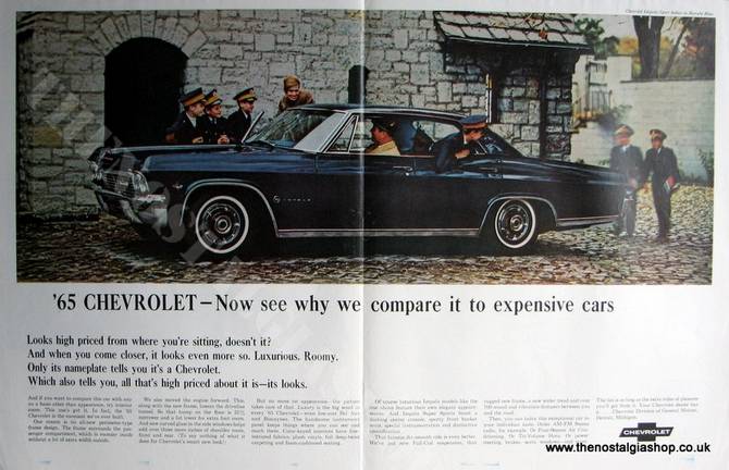 Chevrolet Impala Sport Sedan. Original Advert 1965 (ref AD4057)