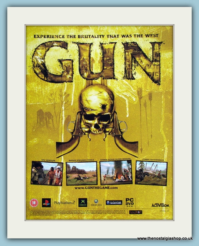 Gun Computer Game Original Advert 2006 (ref AD3985)