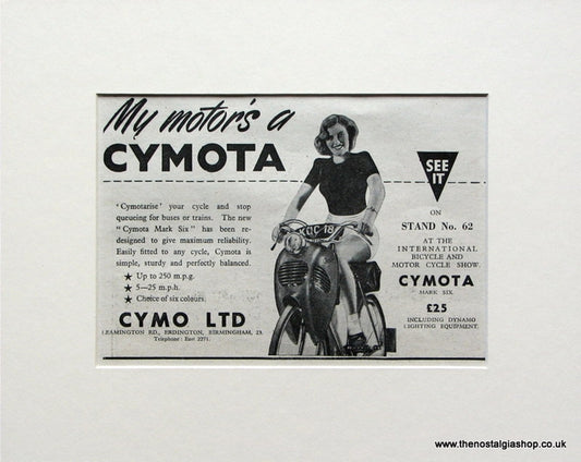 Cymota 1951 Original Advert (ref AD1576)