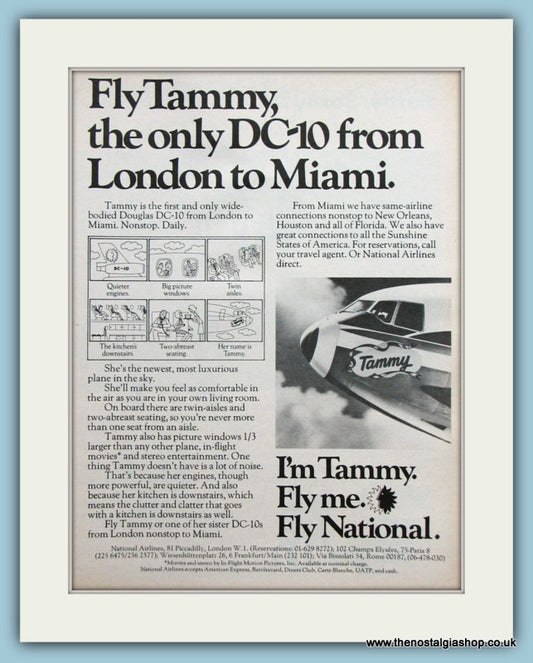 Tammy DC-10 Original Advert 1973 Original Advert (ref AD2134)