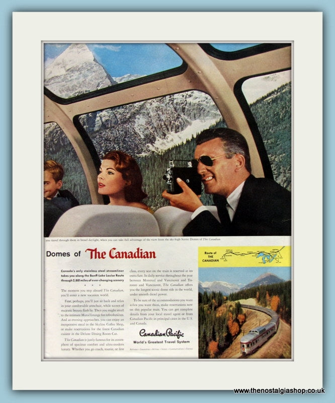 The Canadian Streamliner Double Original Advert 1957 (ref AD8238)