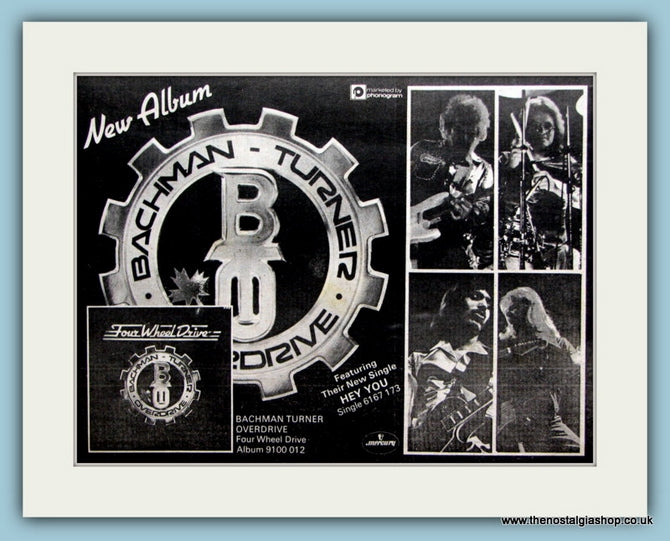 Bachman Turner Overdrive. Four Wheel Drive. 1975 Original Advert (ref AD2058)