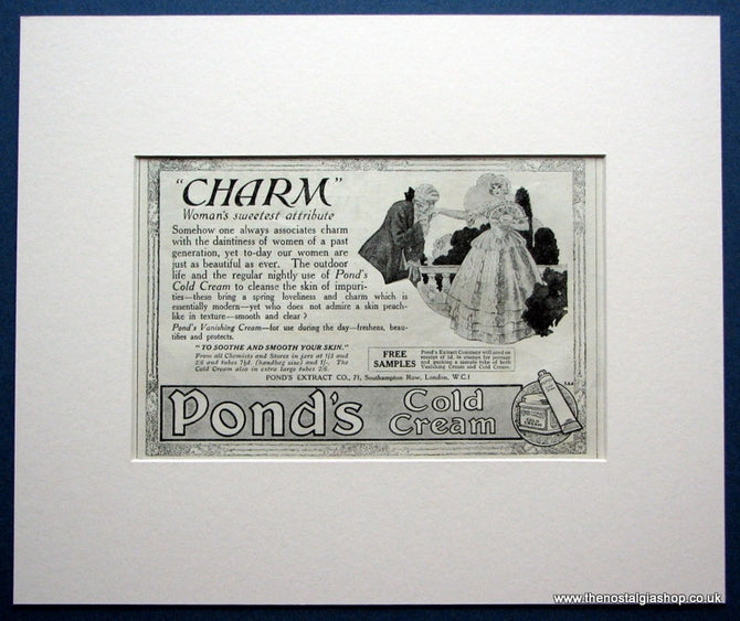 Pond's Cold Cream Original advert 1920s (ref AD1614)