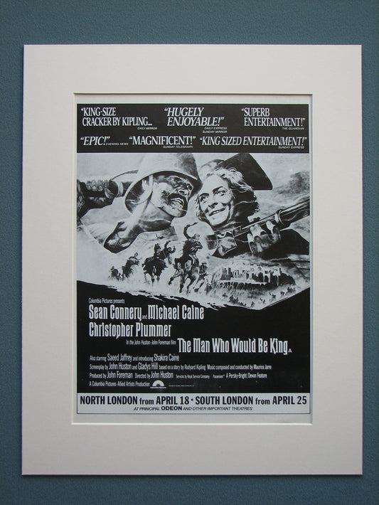 The Man Who Would Be King Original Advert 1976 (ref AD573)