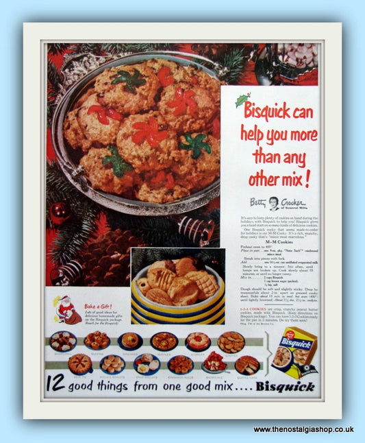 Bisquick Cookies. Original Advert 1951 (ref AD8110)