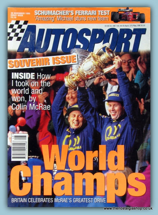 Autosport Magazine November 30th 1995 (ref m7)