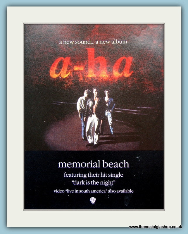 a-ha Memorial Beach 1993 Original Advert (ref AD3089)
