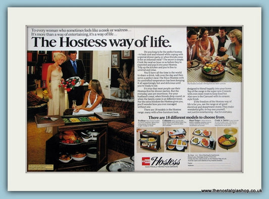 Hostess Heated Food Servers Original Adverts1975 (ref AD2514)