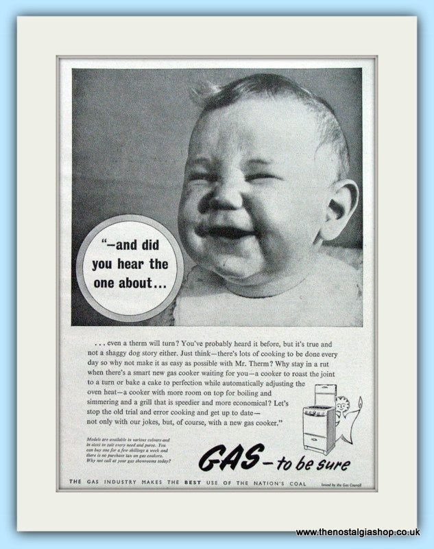 Gas Industry Original Advert 1955 (ref AD4872)