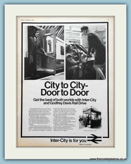 Inter-City Set of 2 Original Adverts 1972/73 (ref AD2284)