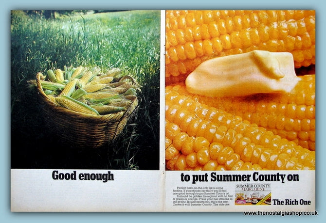 Summer County Margarine Double Original Advert 1970 (ref AD4488)