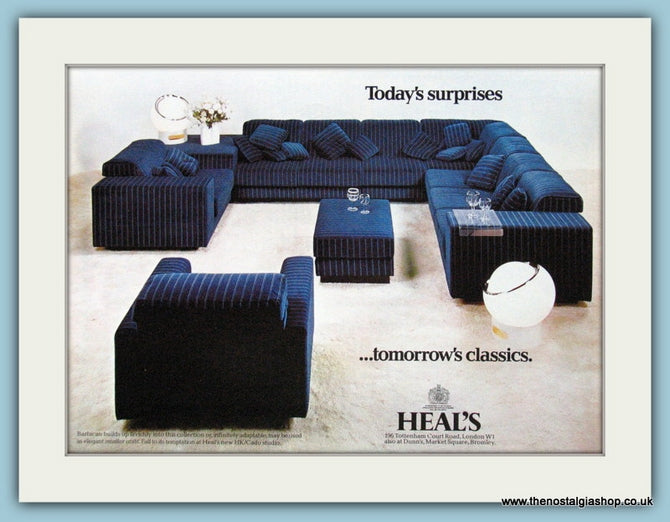 Heal's Furniture Original Advert 1976 (ref AD3846)
