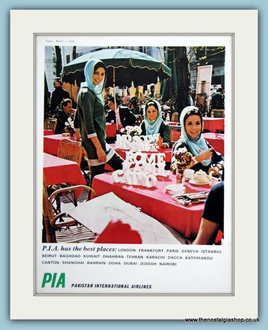 Pakistan International Airlines Original Advert 1969 (ref AD2185)