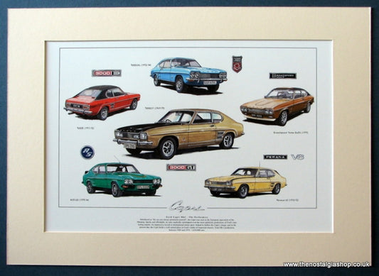Ford Capri Mk I The Performers. Mounted Print (ref PR55)