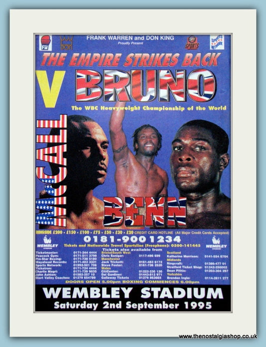 Bruno v McCall 1995 Original Advert (ref AD4409)