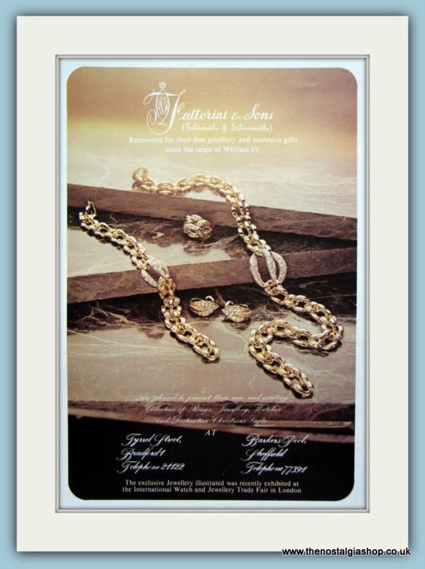 Fattorini & Sons Set Of 2 Original Adverts 1977 & 1978 (ref AD6246)