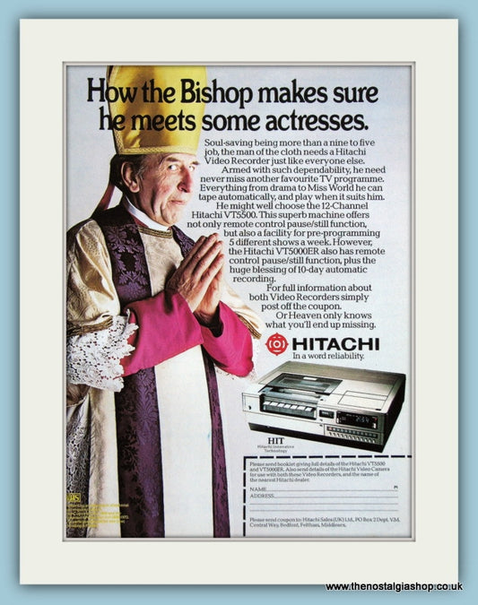 Hitachi Video Recorder Original Advert 1980 (ref AD3030)